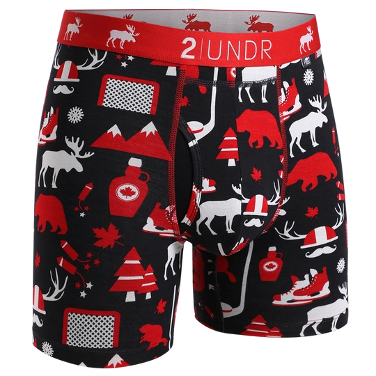 2UNDR Day Shift Boxer Briefs: Canada Eh - Performance & Comfort Redefined